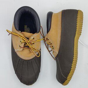 Redhead womens Rubber Duck Boots W9 Short Steel Shank Thinsulate Brown Lace Up